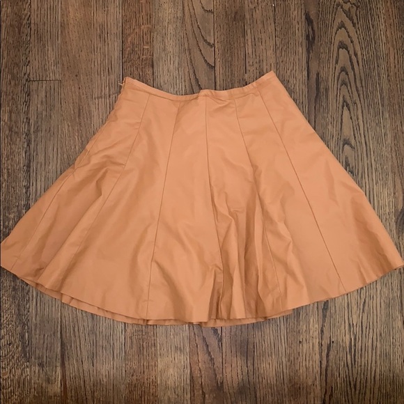 Forever 21 Dresses & Skirts - Nude vegan leather skater skirt